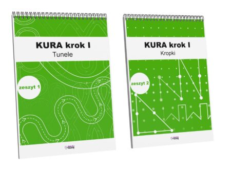 Nauka pisania, tunele, kropki „Kura krok 1”