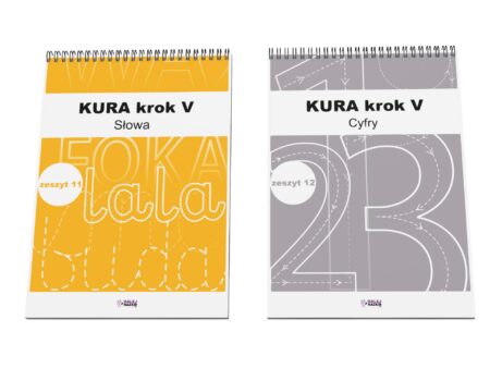 Nauka pisania, słowa i cyfry „Kura krok 5”