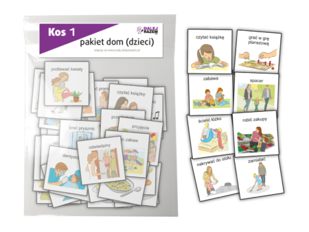 Obrazki do planu dnia, dom, dzieci „Kos 1”